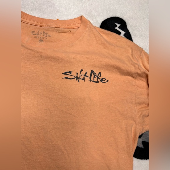 Peach Salt Life Long Sleeve Shirt Men’s Medium - Picture 2 of 12